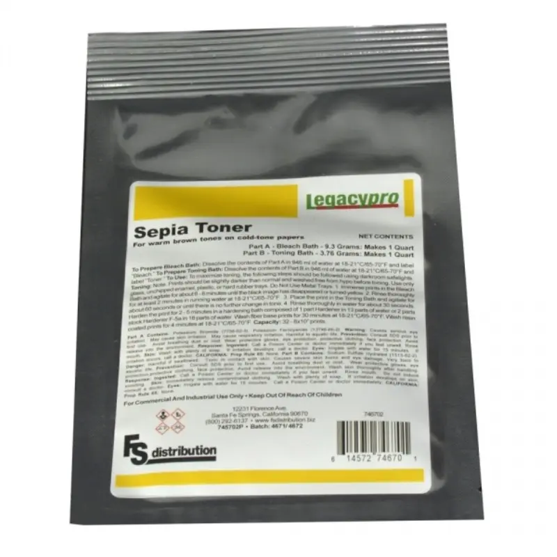 Legacy Pro Sepia Toner Powder for Black and White Prints