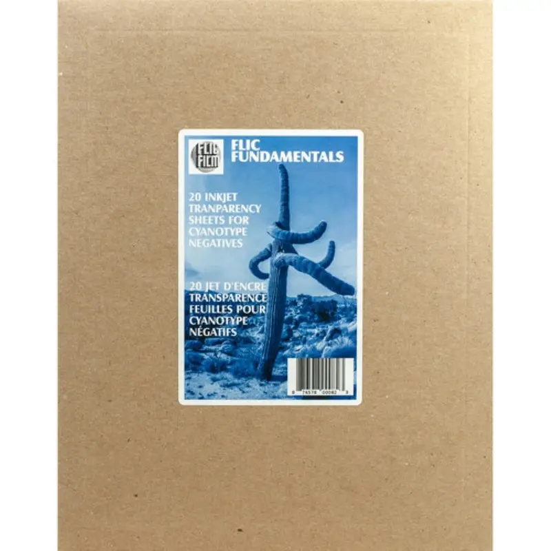 Flic Film Cyanotype Transparency Film | 20 Sheets