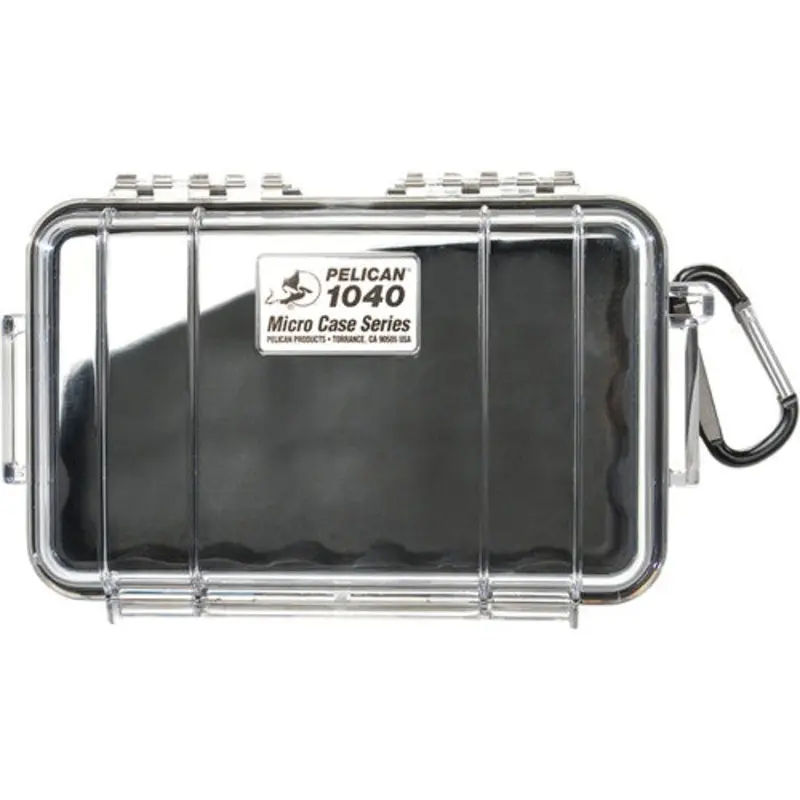 Pelican 1040 Micro Case | Clear Black with Colored Lining