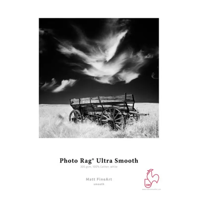 Hahnemhle Photo Rag Ultra Smooth Matte FineArt Paper | 64" x 39' Roll