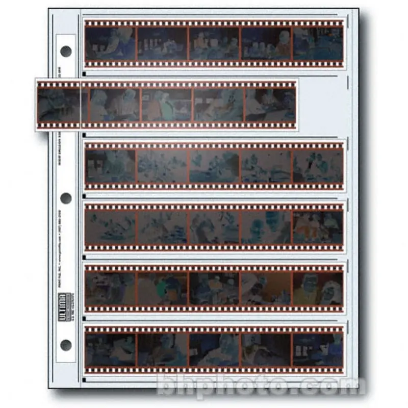 Print File 35mm Size Ultima Negative Preservers | 6-Strips of 5-Frames, 25 Pack