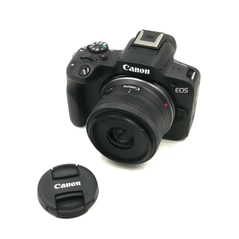 Canon EOS R50 Mirrorless Camera with 18-45mm and 55-210mm Lenses | Black **OPEN BOX**
