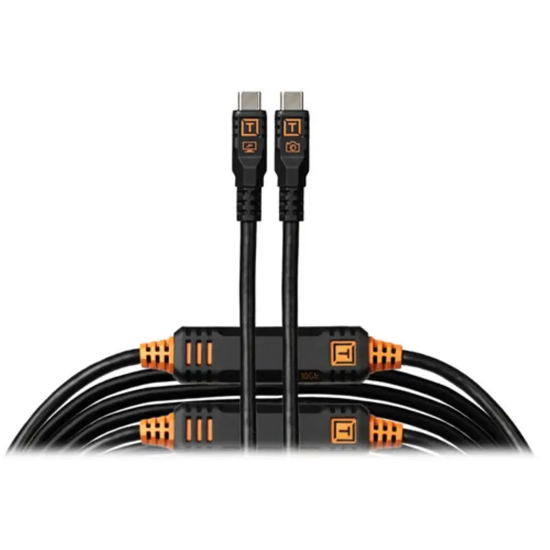 Tether Tools TetherPro Optima USB-C Cable | 31', Non-Reflective Black