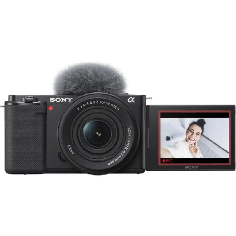 Sony ZV-E10 Mirrorless Camera with 16-50mm f/3.5-5.6 II Lens | Black