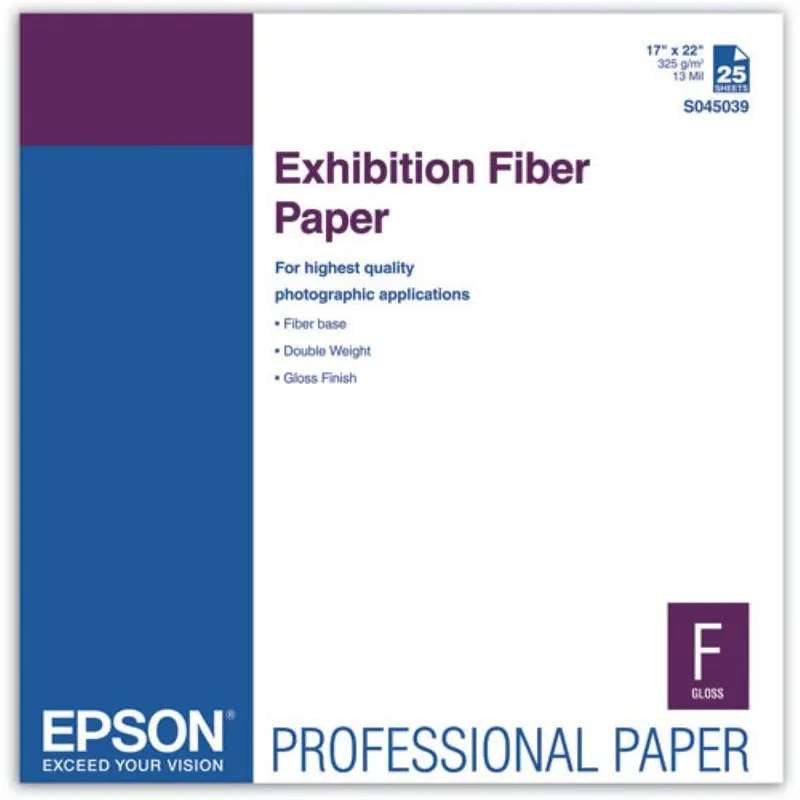 Epson Exhibition Fiber Paper | 17 x 22", 25Sheets