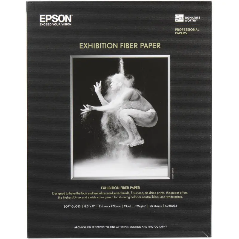 Epson Exhibition Fiber Paper | 8.5 x 11",  25Sheets