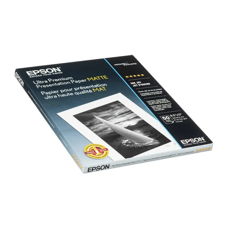 Epson Ultra Premium Presentation Paper Matte | 8.5 x 11", 50 Sheets