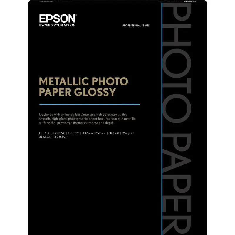 Epson Metallic Photo Paper Glossy | 17 x 22", 25Sheets