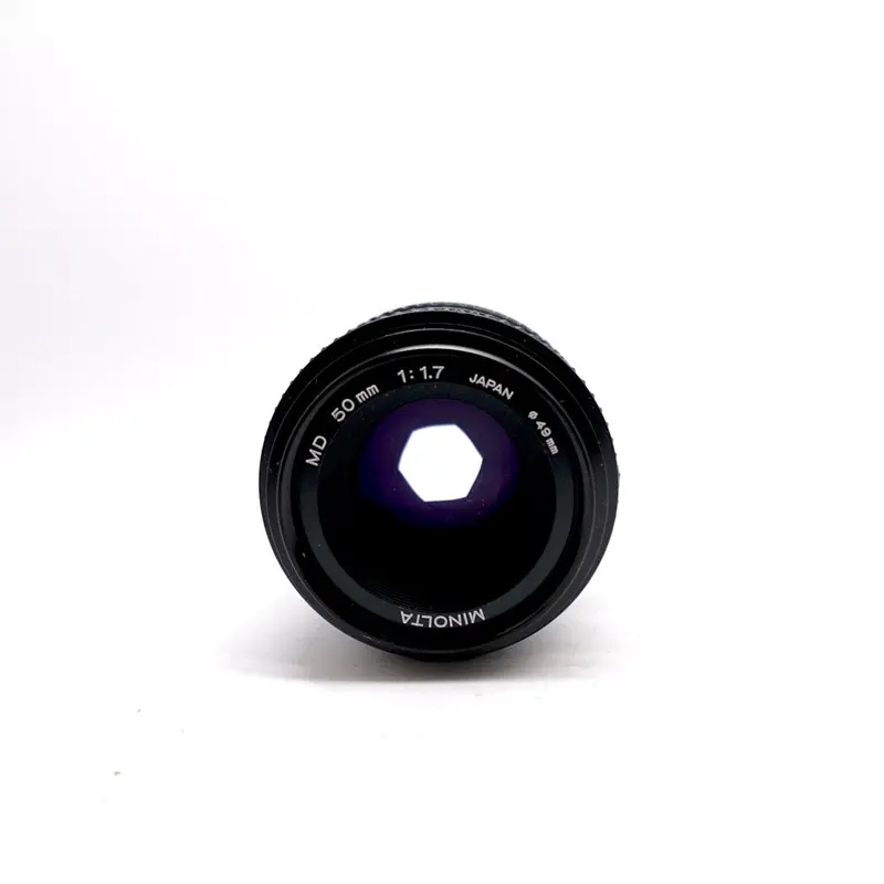 Used Minolta MD 50mm f/1.7 SLR Lens | Black | U9