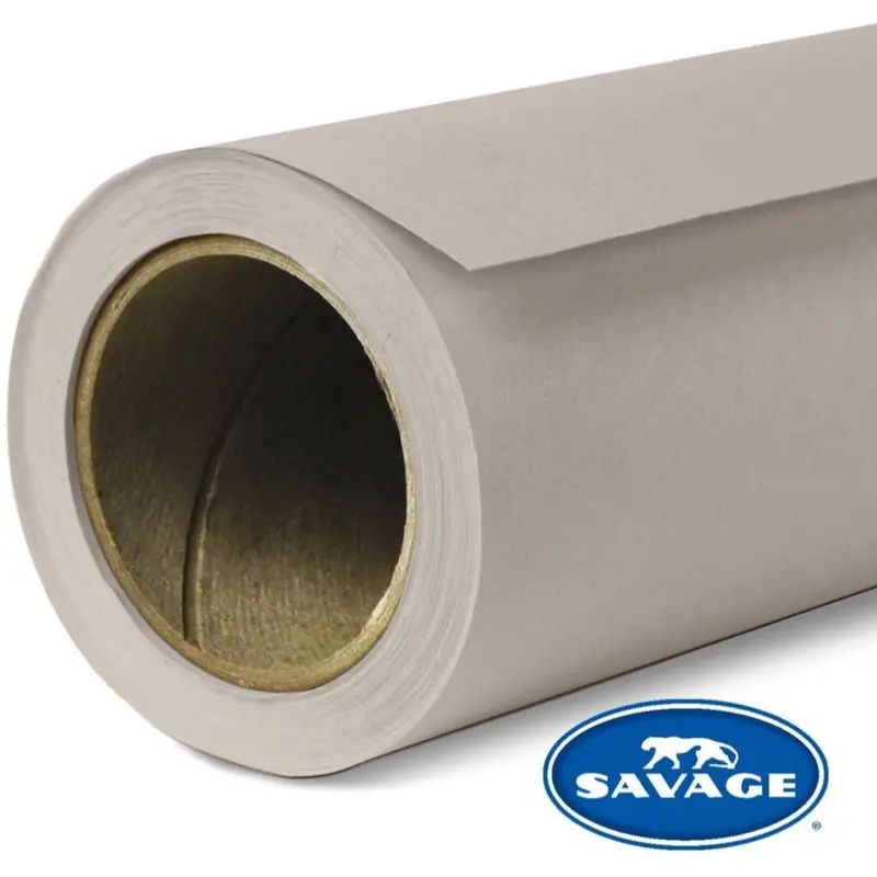 Savage Widetone Seamless Background Paper | 53" x 18',  #12 Studio Gray