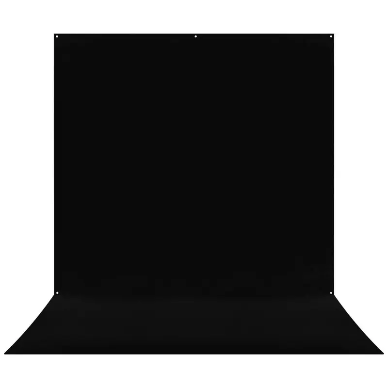 Westcott X-Drop Pro Wrinkle-Resistant Backdrop Sweep | Rich Black, 8 x 13'