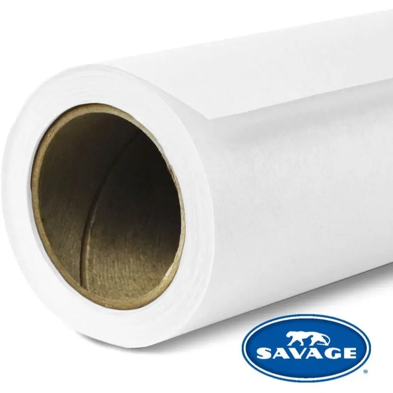Savage Widetone Seamless Background Paper | #01 Super White, 86" x 18'