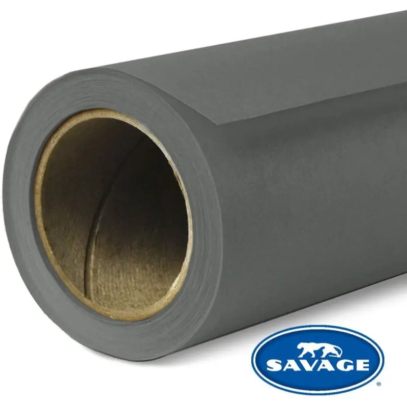 Savage Widetone Seamless Background Paper | 53" x 18', #27 Thunder Gray
