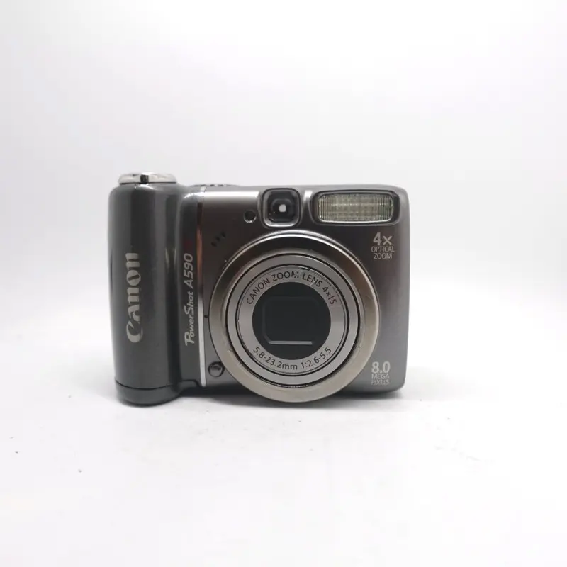 Used Canon PowerShot A590 IS Digital Point and Shoot Camera | Black | U8+