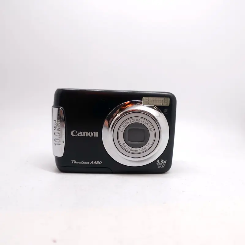 Used Canon Powershot A480 Digital Point and Shoot Camera | Black | U8+
