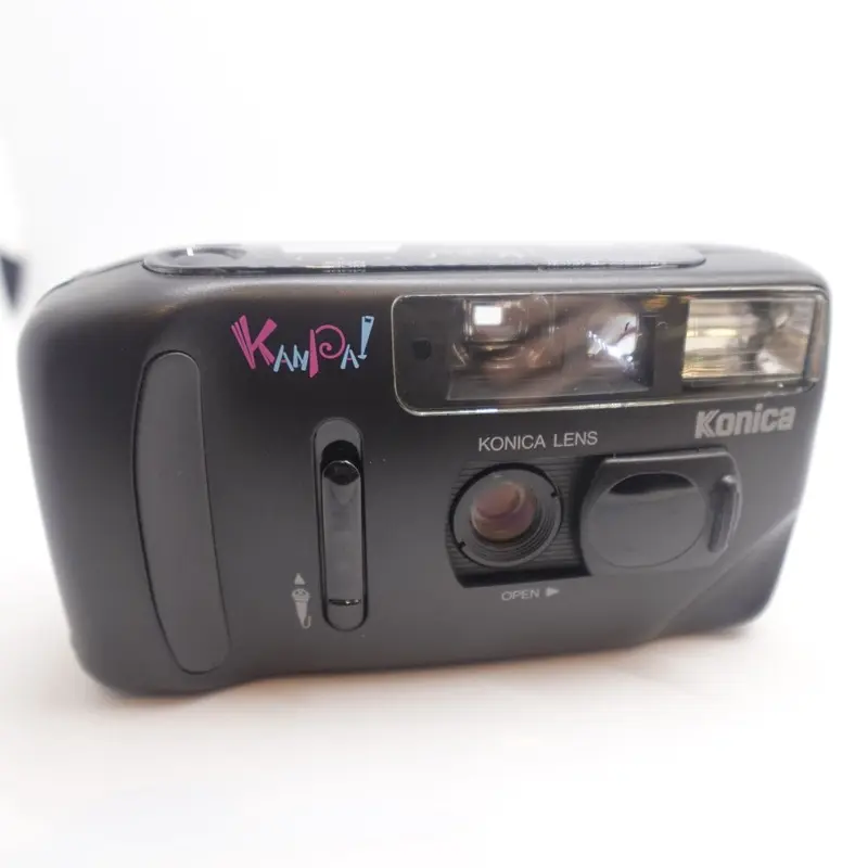 Used Konica Kanpai 35mm Point and Shoot Camera | Black | U9