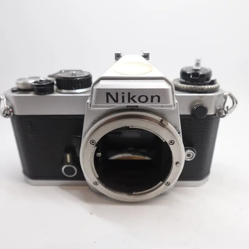 Used Nikon FE 35mm SLR Camera Body | Chrome | U7