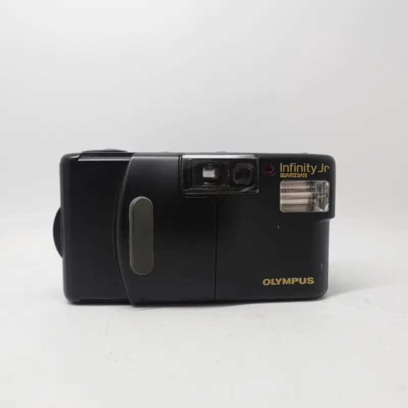 Used Olympus Infinity Jr 35mm Point and Shoot Camera | Black | U8+