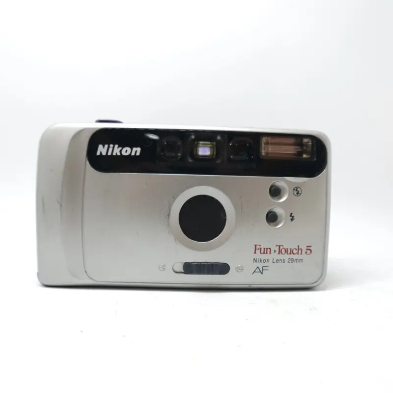 Used Nikon Fun Touch 5 AF 35mm Point and Shoot Camera | Grey | U8