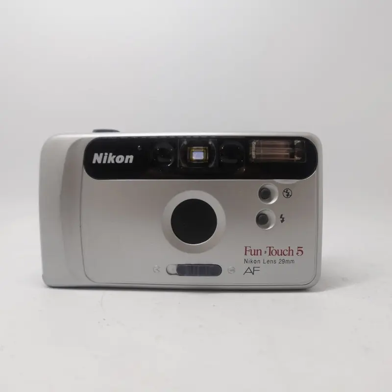 Used Nikon Fun Touch 5 AF 35mm Point and Shoot Camera | Grey | U9