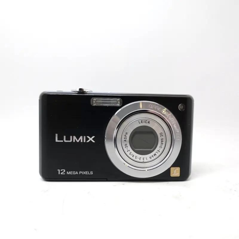 Used Panasonic Lumix DMC-FS15 Digital Point and Shoot Camera | Black | U9