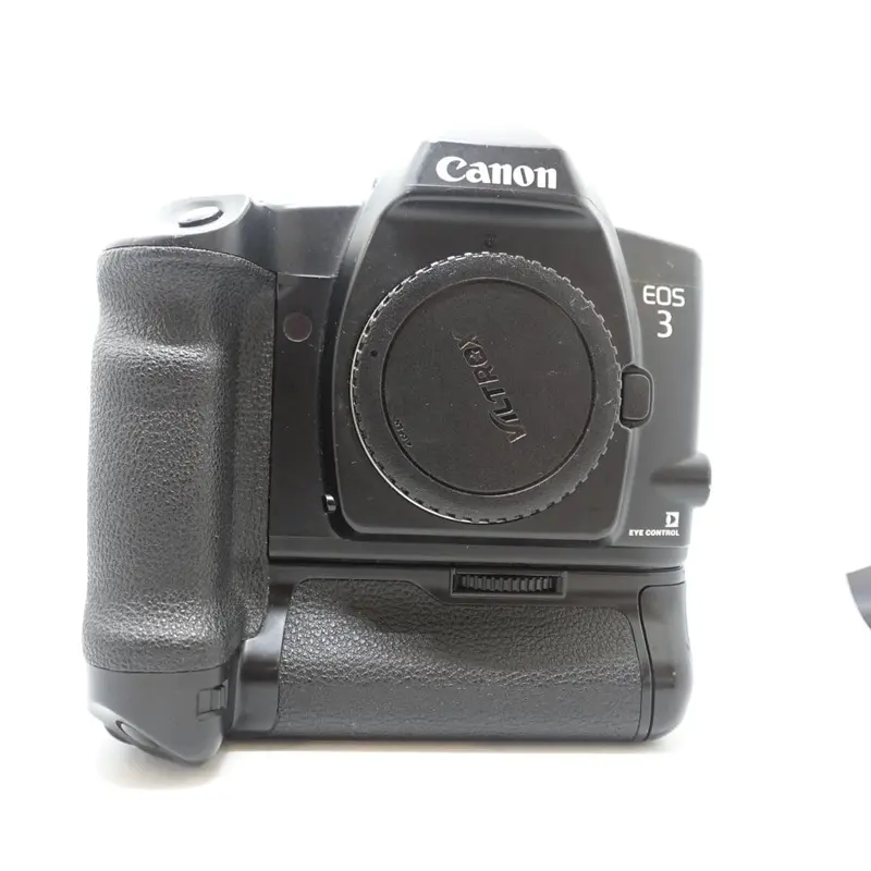 Used Canon EOS 3 w/ PB-E2 Power Drive Booster 35mm AF SLR Camera | Black | U9
