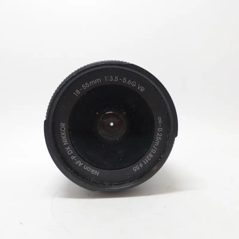 Used Nikon AF-P DX Nikkor 18-55mm f/3.5-5.6G VR Zoom Lens | Black | U9