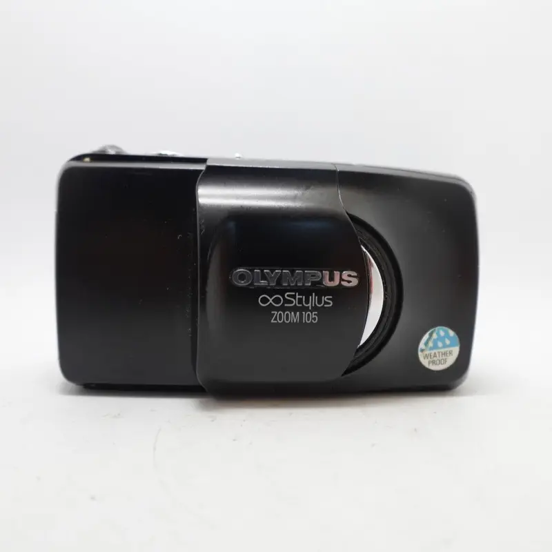 Used Olympus Infinity Stylus Zoom 105 35mm Point and Shoot Camera | Black | U8+