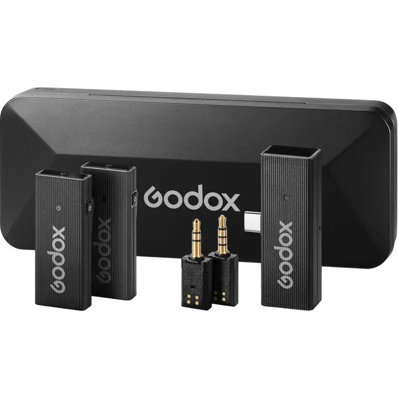 Godox MoveLink Mini UC 2-Person Wireless Microphone System - (2 TX + 1 RX + Charging Case)