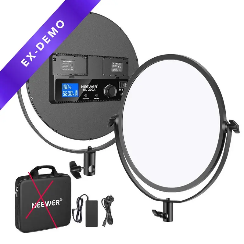 Neewer Round Bi-Colour LED Video Light (3200K - 5600K) (DEMO STOCK)