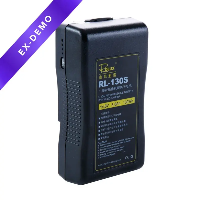Rolux RL-130S V-Mount Battery 130Wh (Black) (DEMO STOCK)