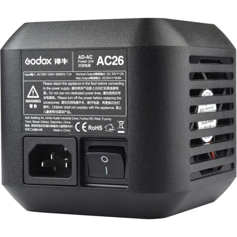 Godox AC26 AC Adapter for AD600Pro Witstro Outdoor Flash (OPEN BOX)