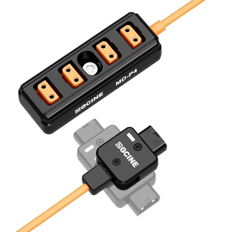 ZGCINE MD-P4 Male D-Tap to 4-Port Female D-Tap Splitter Adapter (60 cm)