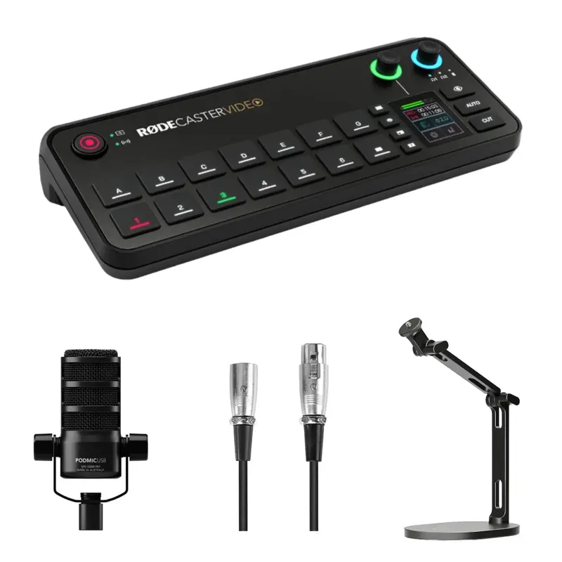 Rode RODECaster Video Multi-Camera Podcasting Kit - Bundle