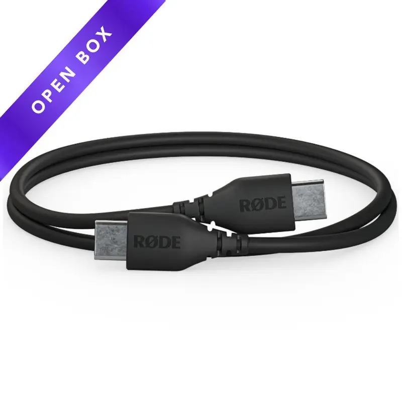 Rode 30cm USB-C to USB-C Cable - Black (OPEN BOX)