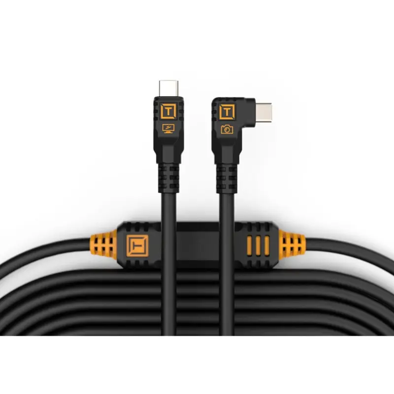 Tether Tools LeverLock & Optima Cable Kit (15'/4.6m, Right-Angle)