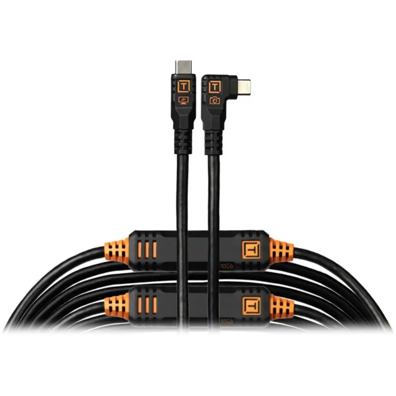Tether Tools TetherPro Optima USB-C Cable (31'/9.4m, Right-Angle)