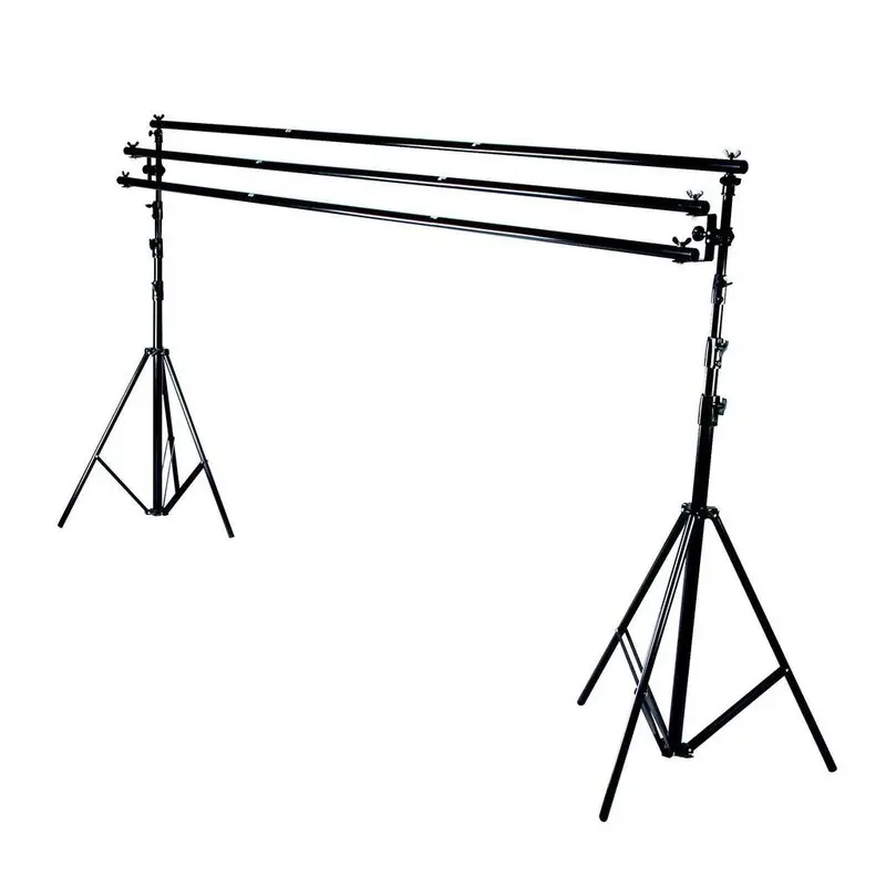 Hypop Heavy Duty Triple Backdrop Stand Support System (3.8 x 4.1m)