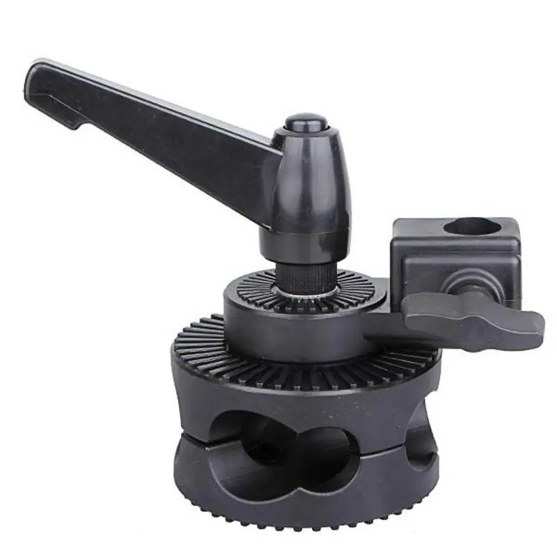 Multi Functional Grip Head Single Swivel Gobo Mounting Adapter for Boom Arm