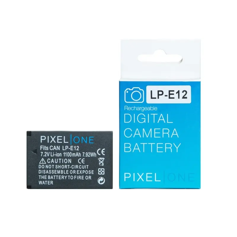 Pixel One Li-ion Battery Replacement for Canon LP-E12