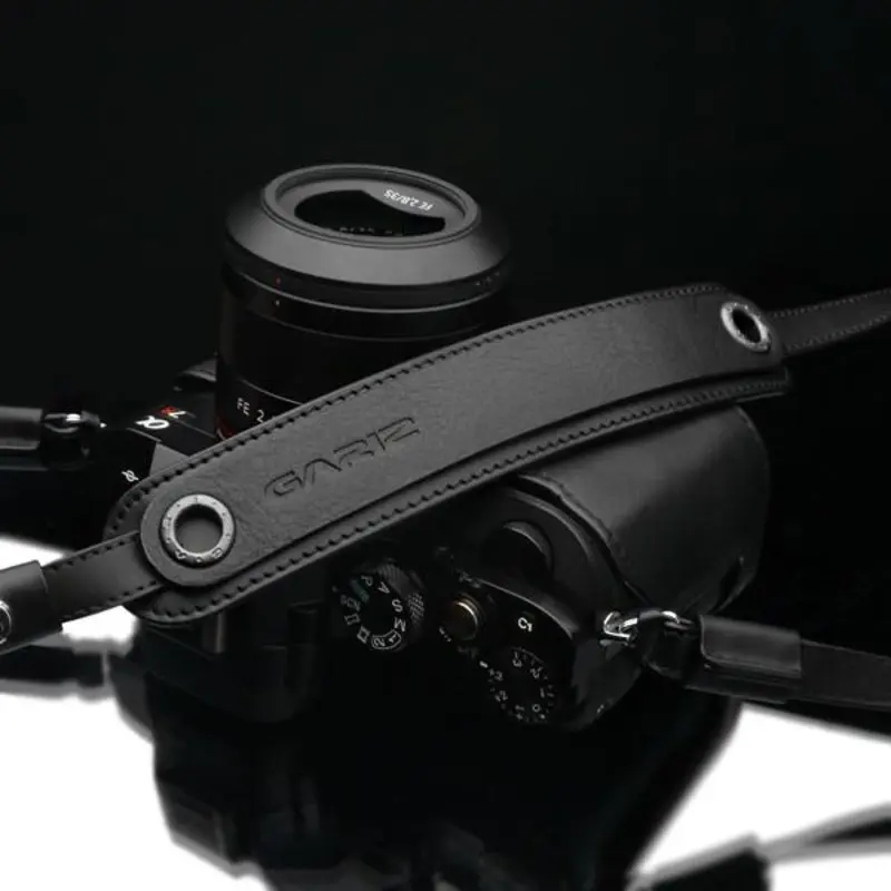 Gariz Black Genuine Leather Adjust Strap XS-CHLSNBK2