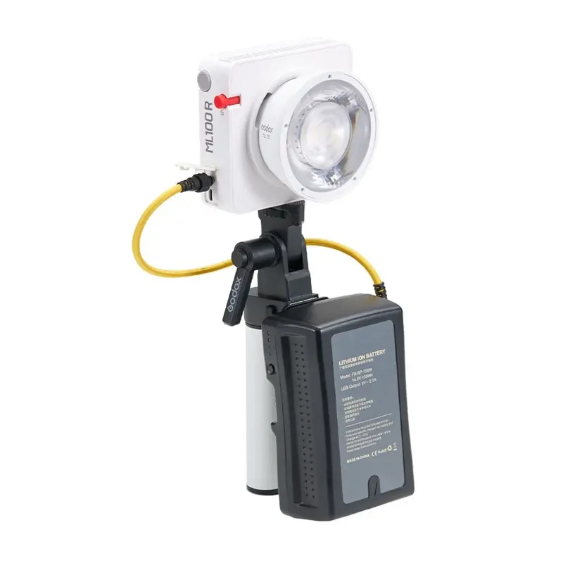 Godox ML100R RGB Portable LED Light Kit 1 (Includes AK-B02 V-lock Battery Handle)