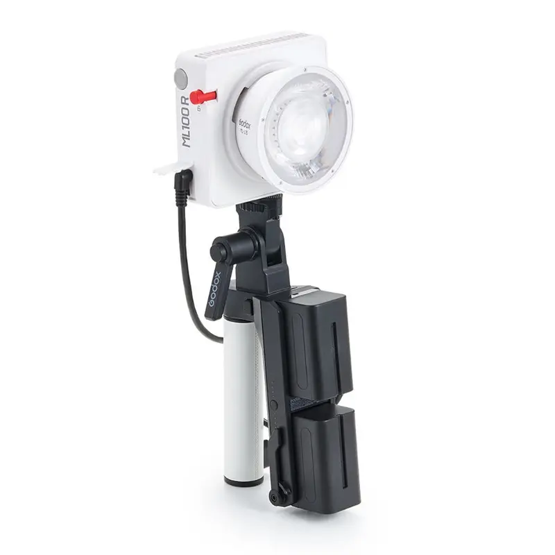 Godox ML100R RGB Portable LED Light Kit 2 (Includes AK-B01 NPF Battery Handle)