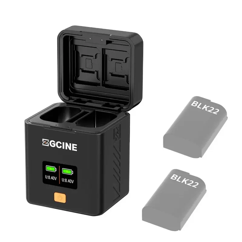 ZGCine USB-Type C Charging Case for Panasonic LUMIX DMW-BLK22 Battery