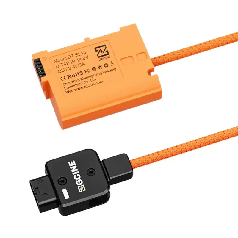 ZGCine D-Tap to EN-EL15 Dummy Battery Cable