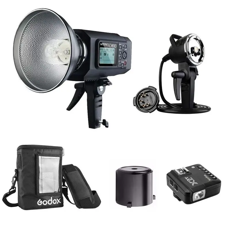 Godox AD600B Witstro TTL 2.4GHz Studio Flash Strobe Complete Kit (Bowens Mount) - Bundle