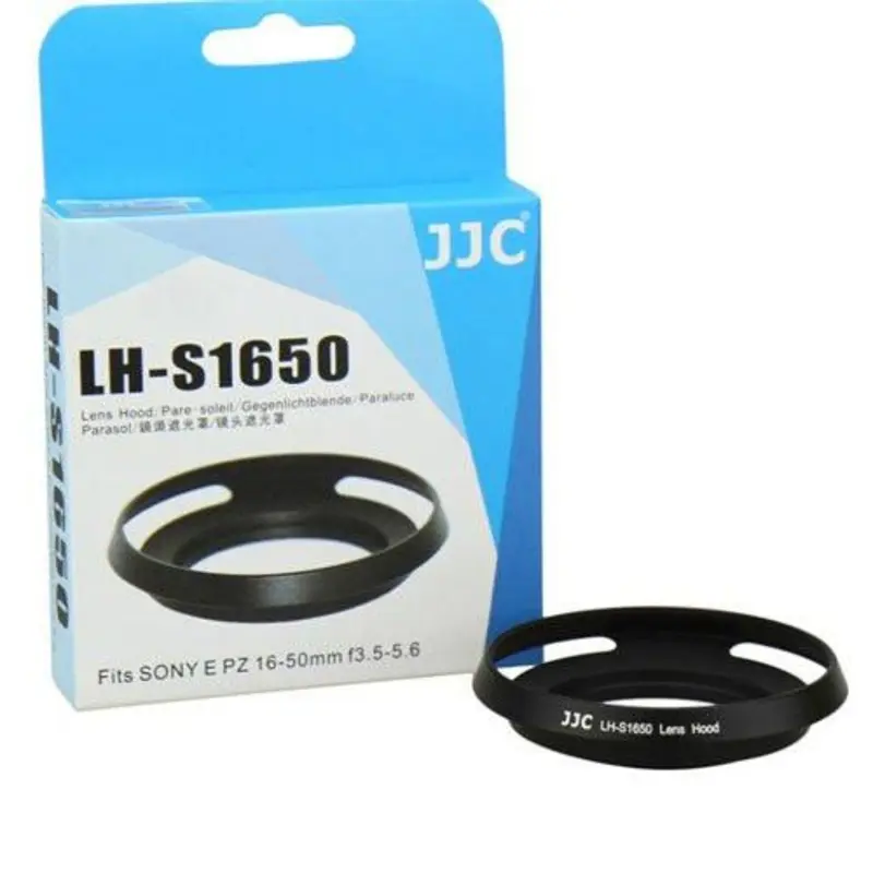JJC Black Metal Lens Hood for Sony E PZ 16-50mm Nikon Samsung 20-55mm Lens