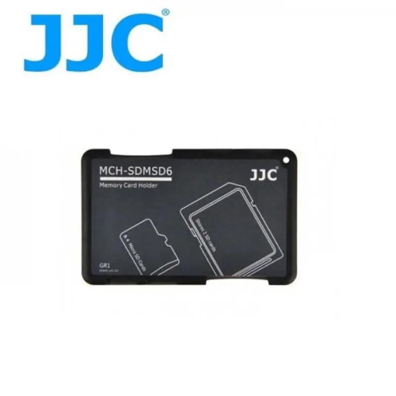 JJC MCH-SDMSD6 Memory Card Holder for 2 SD Cards + 4 Micro SD Cards