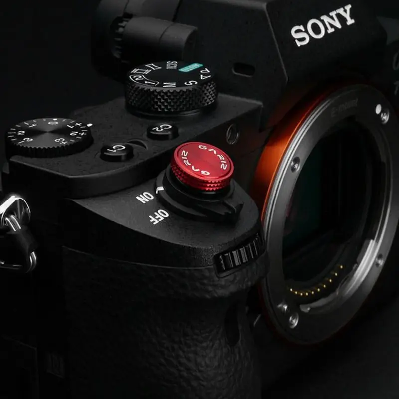 Gariz Sticker Type Soft Button Red XA-SBA6 (Universal)
