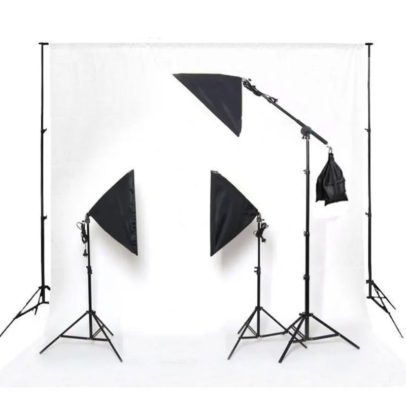 Hypop Rectangle Softbox Boom Arm Kit (Includes: Backdrop Stand & Paper Roll)
